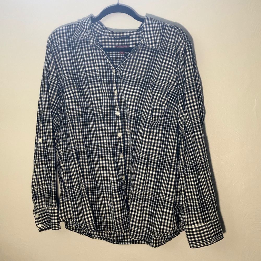 Merona Gingham Top